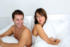 couple on a latex mattress