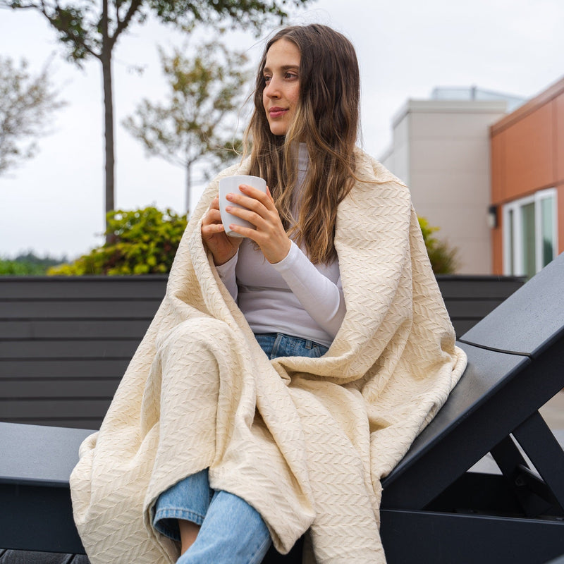 Herringbone Cotton Blanket